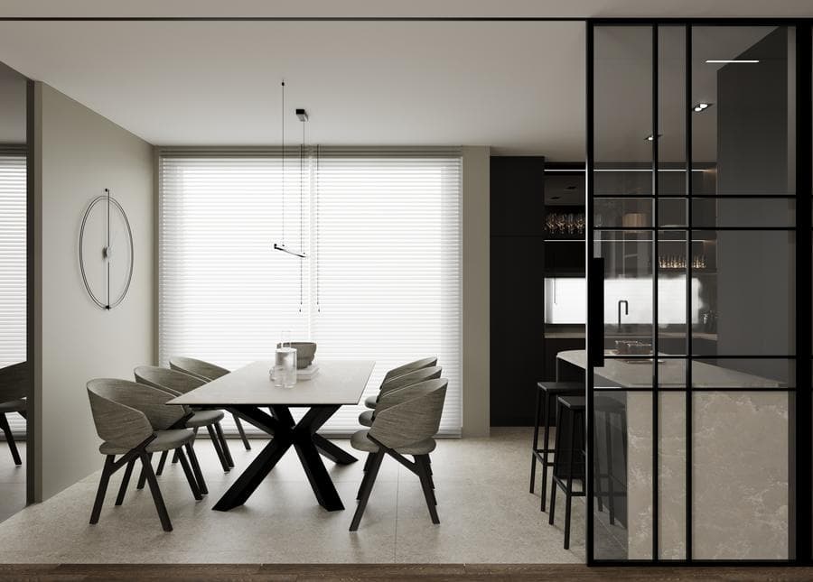 Stan u Novom Sadu — dnevna zona sa kaminom — 3