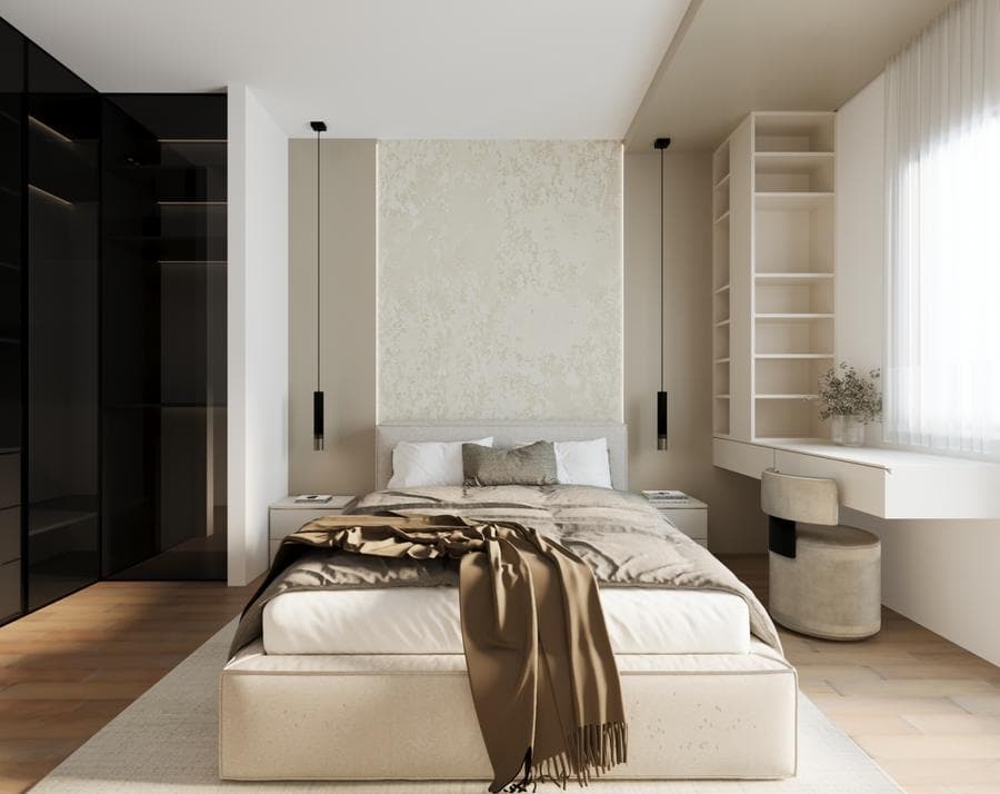 Stan u Novom Sadu — dnevna zona sa kaminom — 5