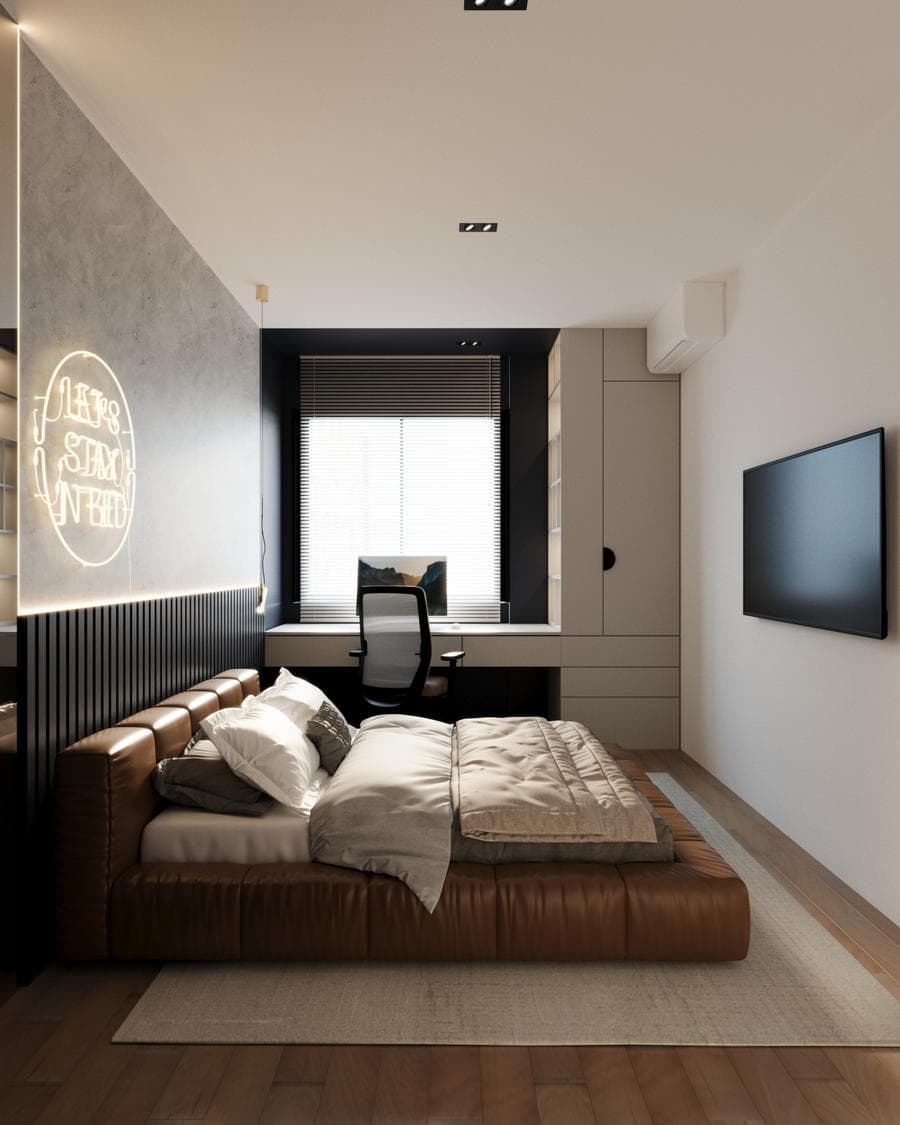Stan u Novom Sadu — dnevna zona sa kaminom — 8